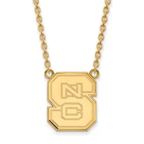 10k Yellow Gold North Carolina Large 'NCS' Pendant Necklace