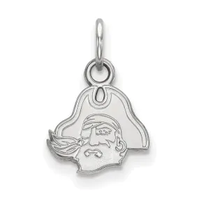 14k White Gold East Carolina U Pirates XS (Tiny) Charm or Pendant