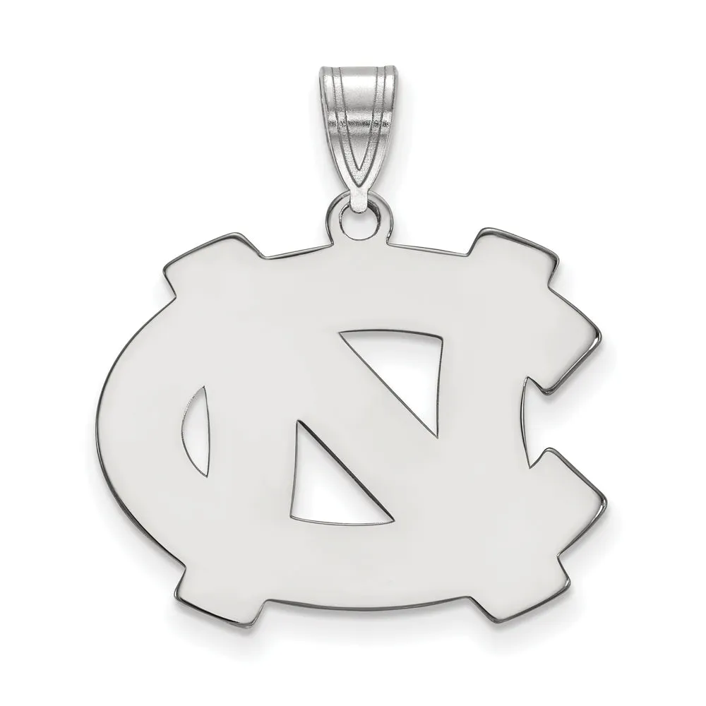 14k White Gold North Carolina Large 'NC' Pendant