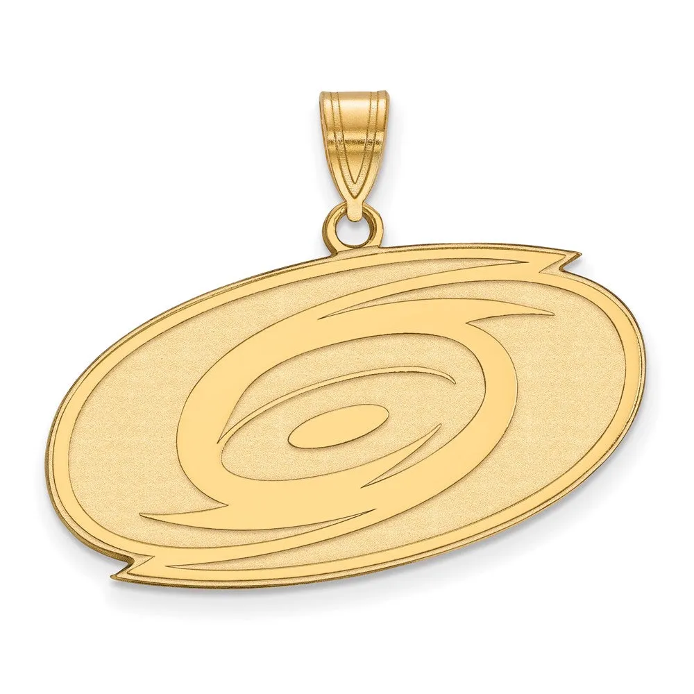 14k Yellow Gold NHL Carolina Hurricanes Large Pendant