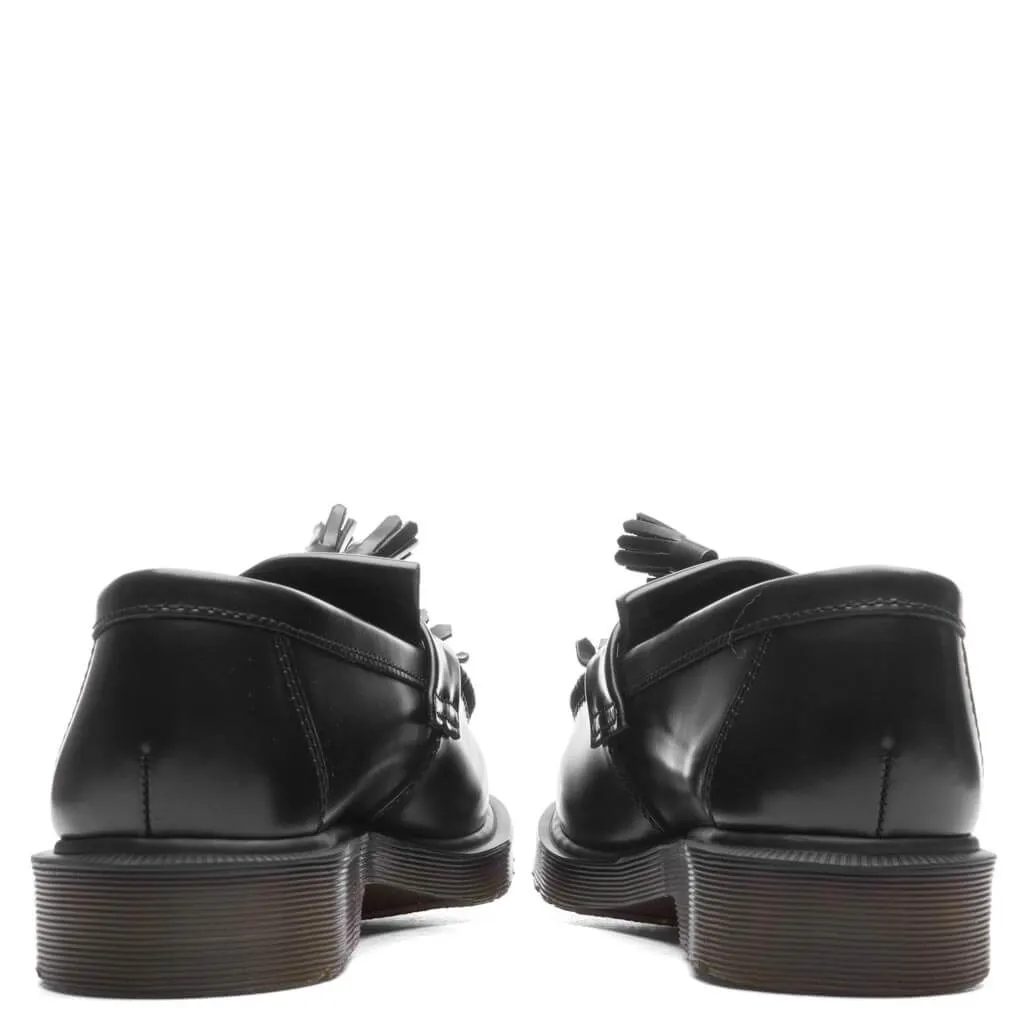 Adrian Smooth Leather Tassel Loafer - Black