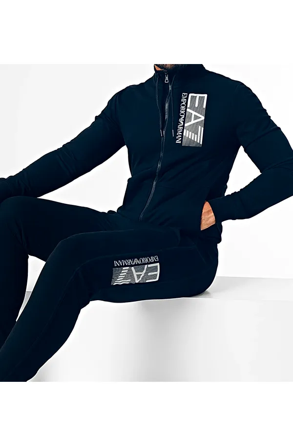 Armani EA7 Tracksuit Graphic Marine