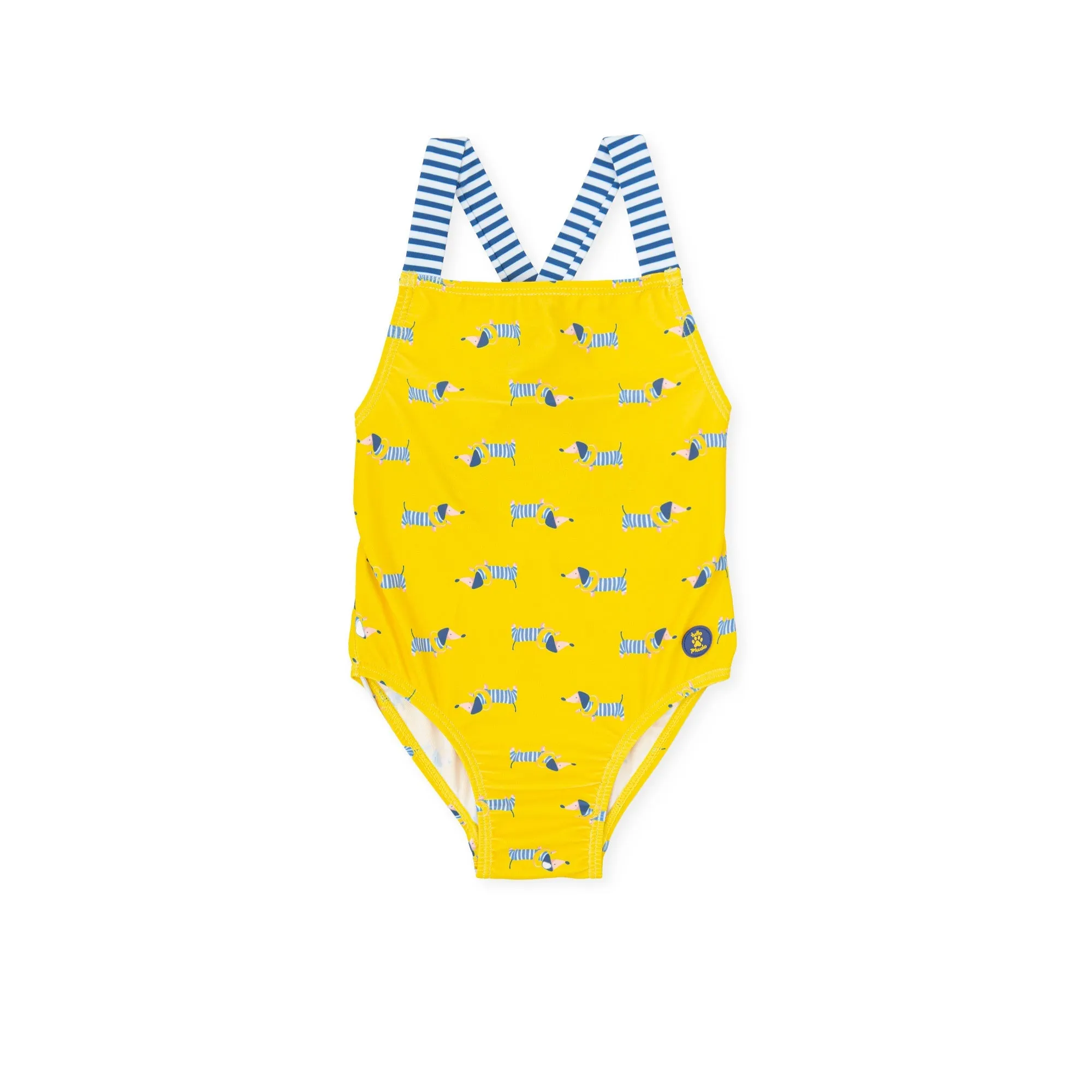 B.Canicross KNITTED SWIMSUIT - YELLOW