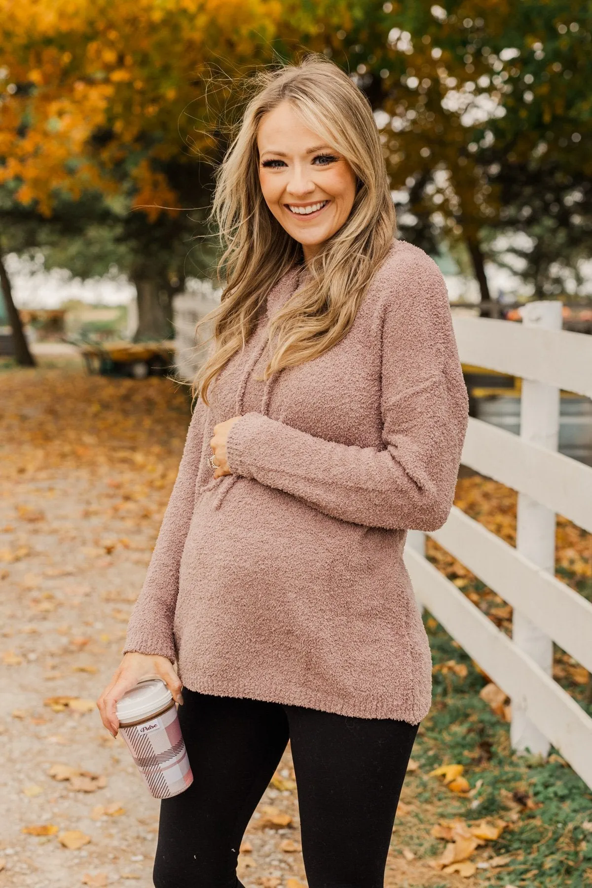 Cabin Cuddles Pullover Top- Mocha