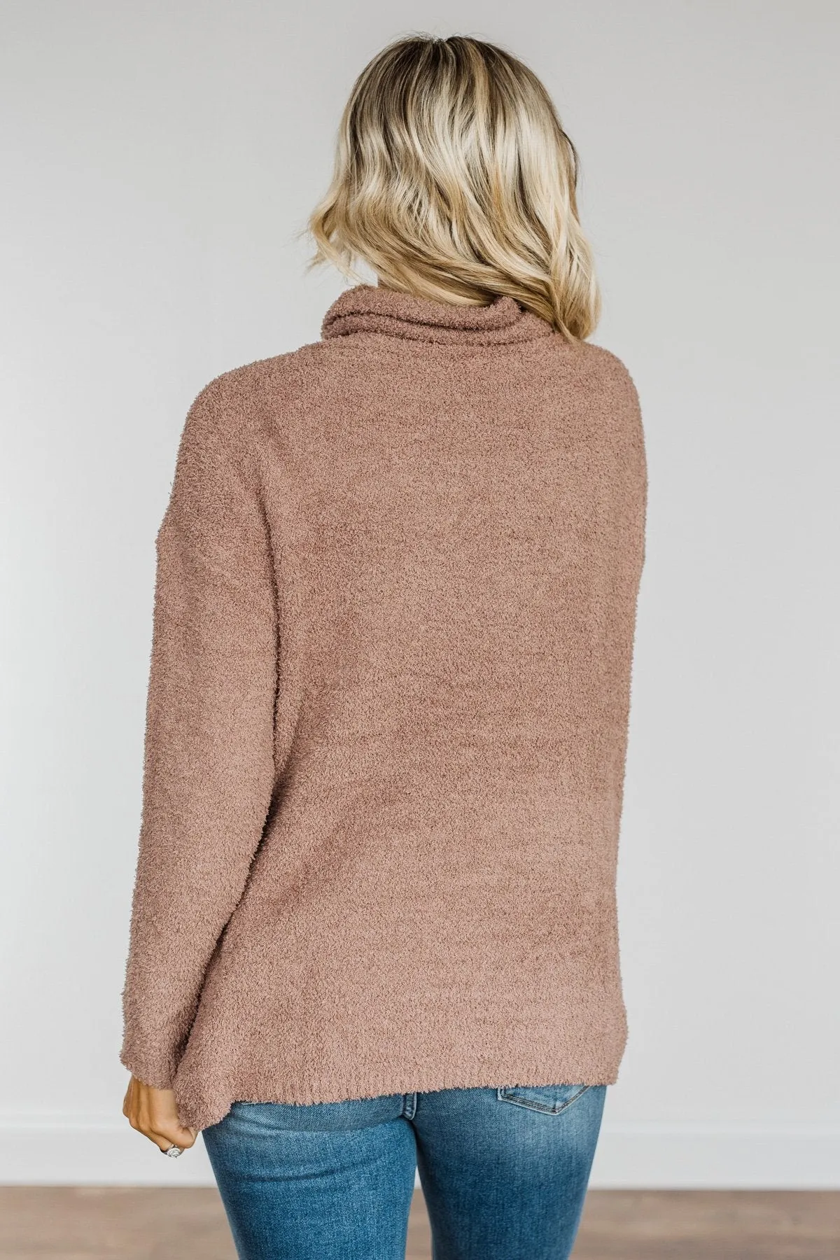 Cabin Cuddles Pullover Top- Mocha