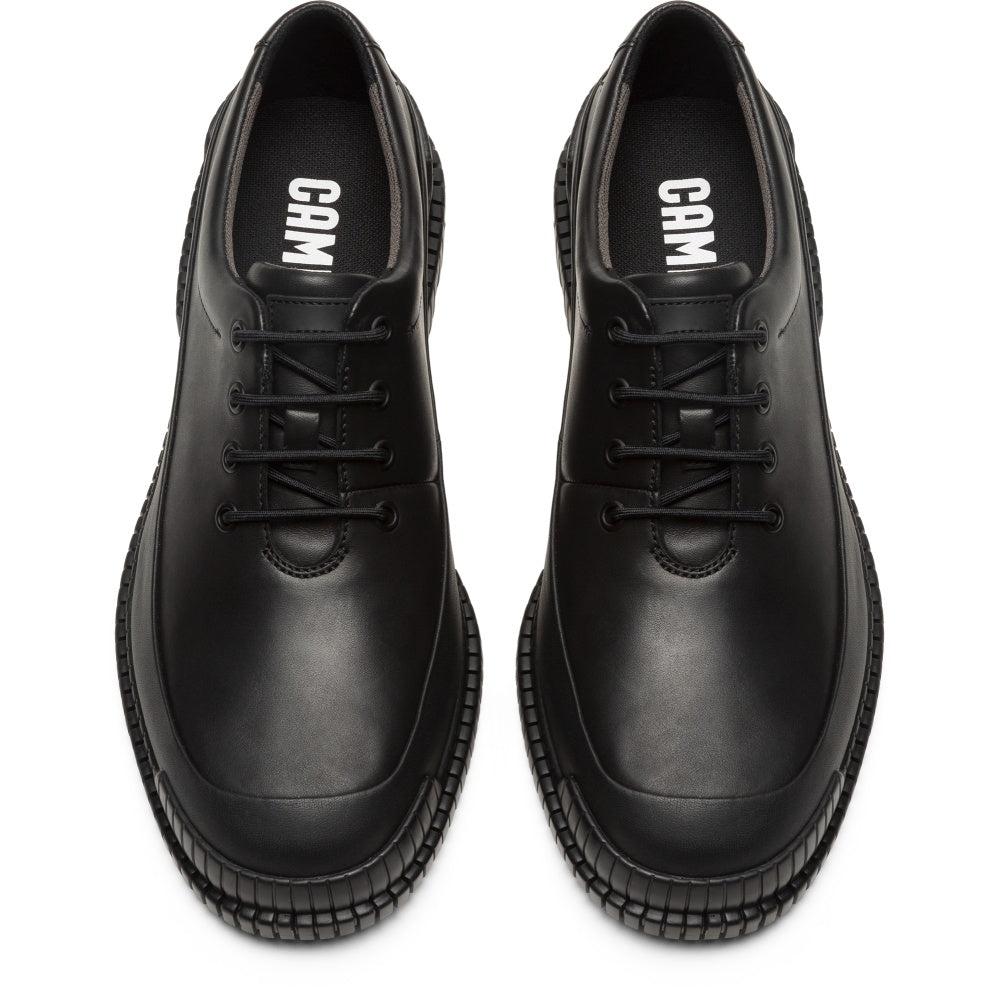    Camper Pix Black leather lace-up shoes