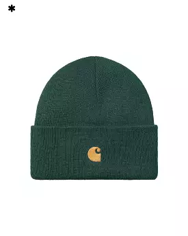 Carhartt Wip Chase Beanie Discovery Green Gold