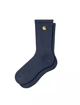 Carhartt WIP Chase Socks Blue / Gold