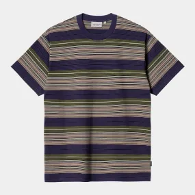 Carhartt WIP Coby T-Shirt Colby Stripe/Tyrian