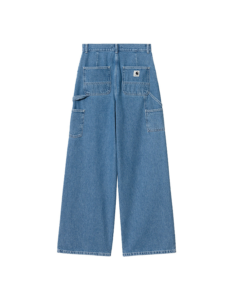 Carhartt WIP Womens Jens Pant Blue Heavy Stone Wash