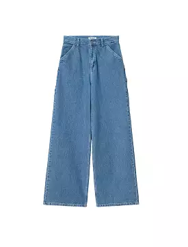 Carhartt WIP Womens Jens Pant Blue Heavy Stone Wash