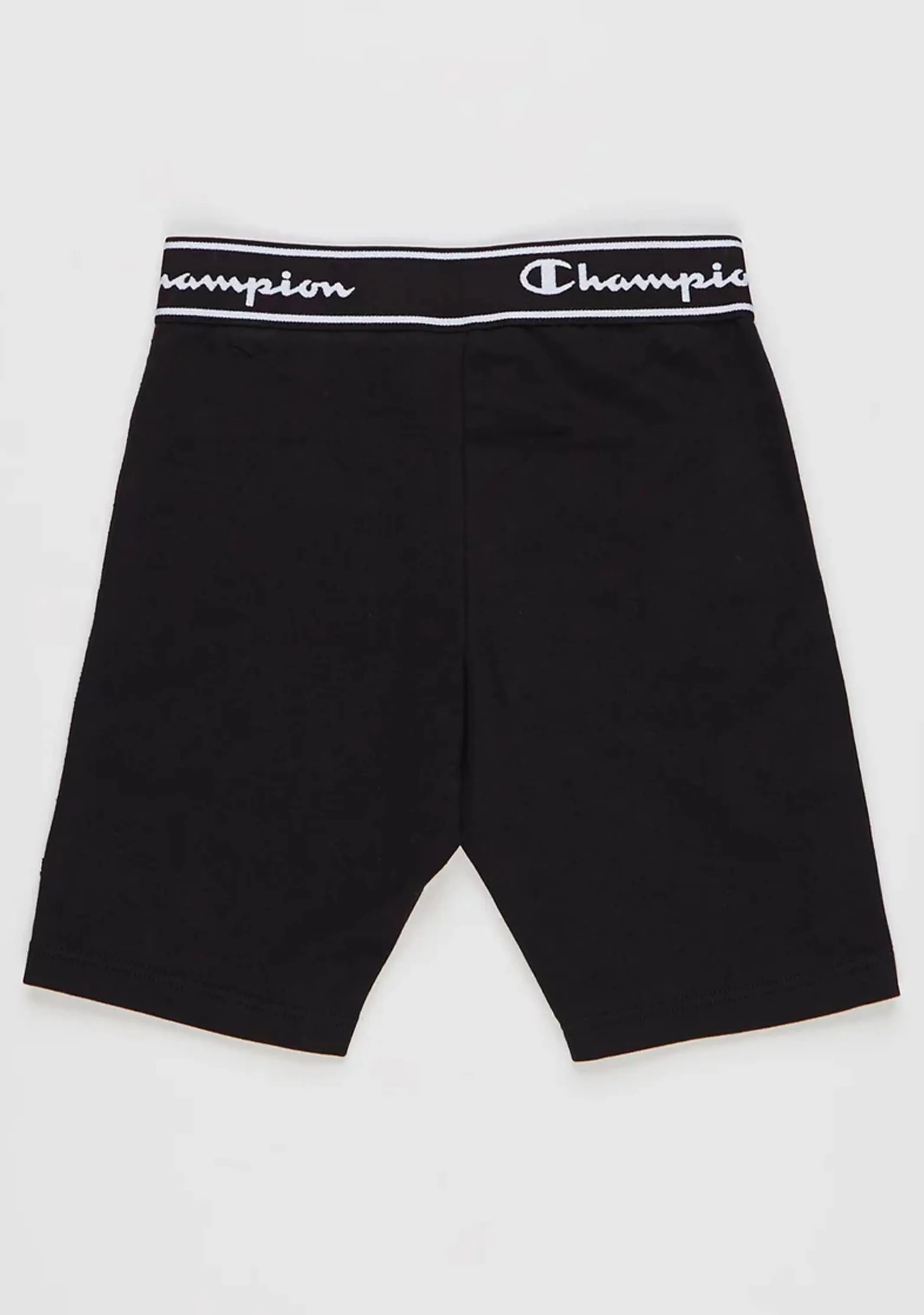 Champion Girls Script Logo Shorts Black <br> KWNQN BLK