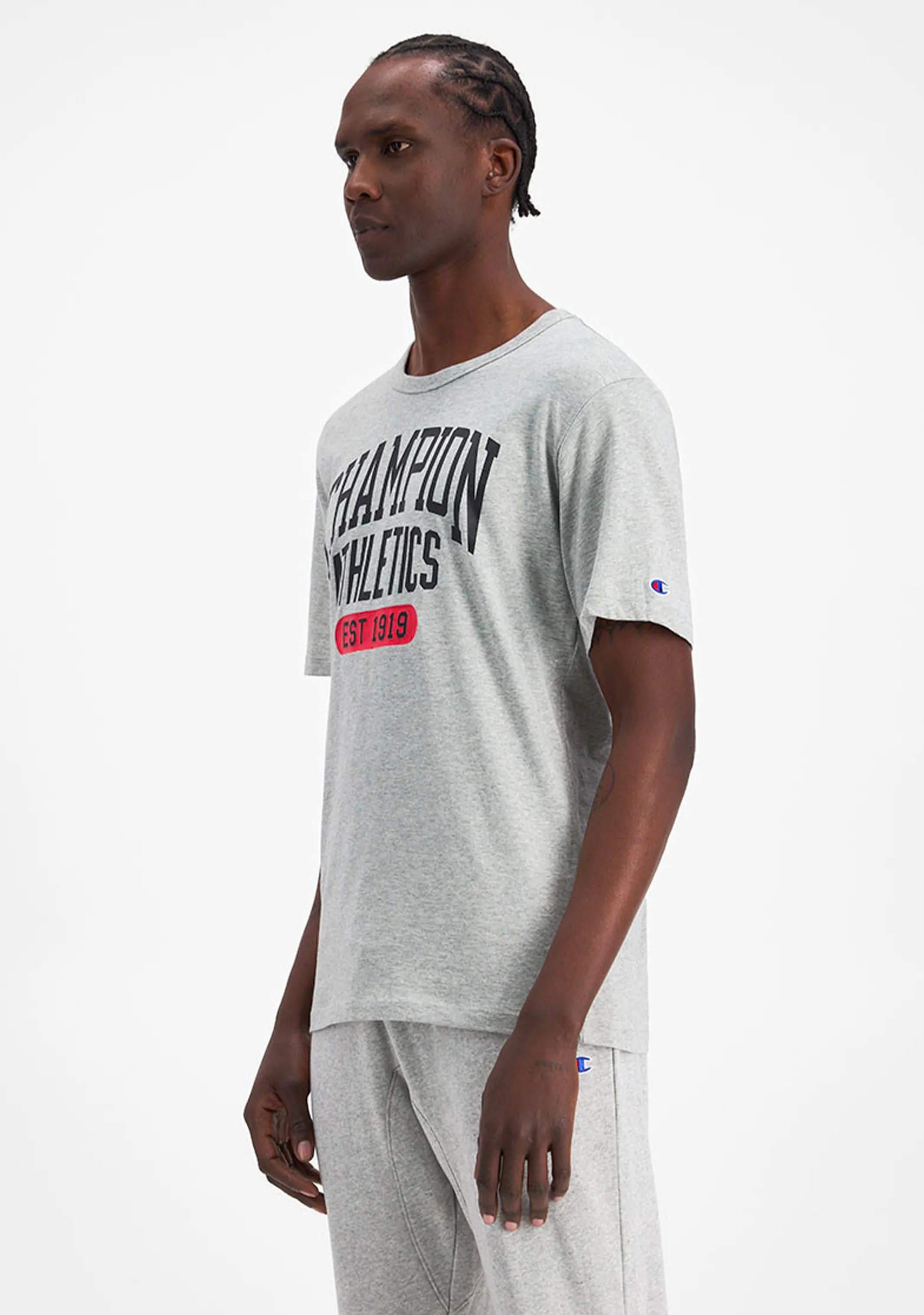 Champion Mens SPS Graphic Print Tee Grey <br> AV8QN 0BS