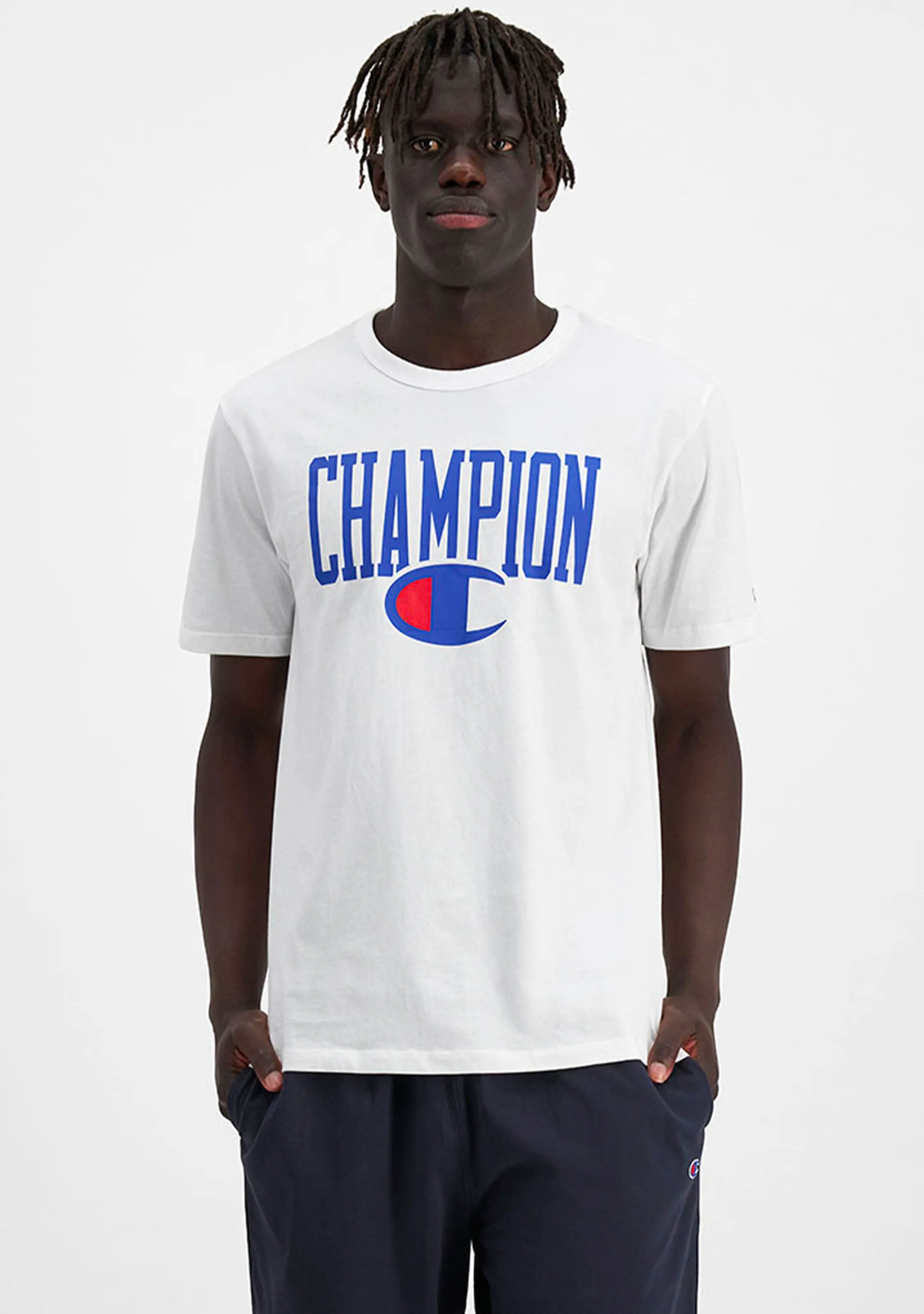 Champion Mens SPS Graphic Print Tee White <br> AV8QN 0BI