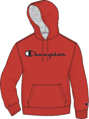 Champion Powerblend Screen Print Script Hoodie