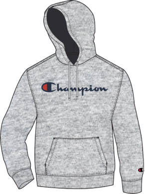 Champion Powerblend Screen Print Script Hoodie