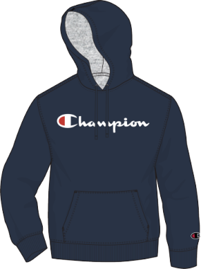 Champion Powerblend Screen Print Script Hoodie