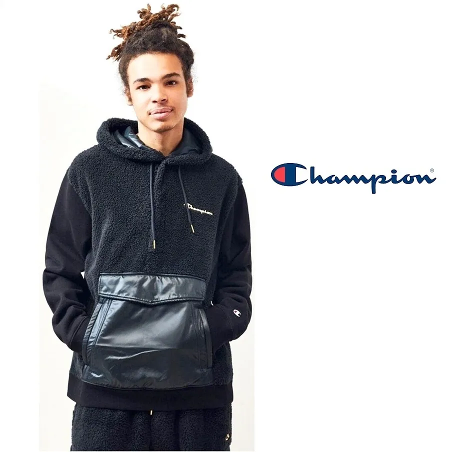 CHAMPION  |Pullovers Long Sleeves Shearling Hoodies