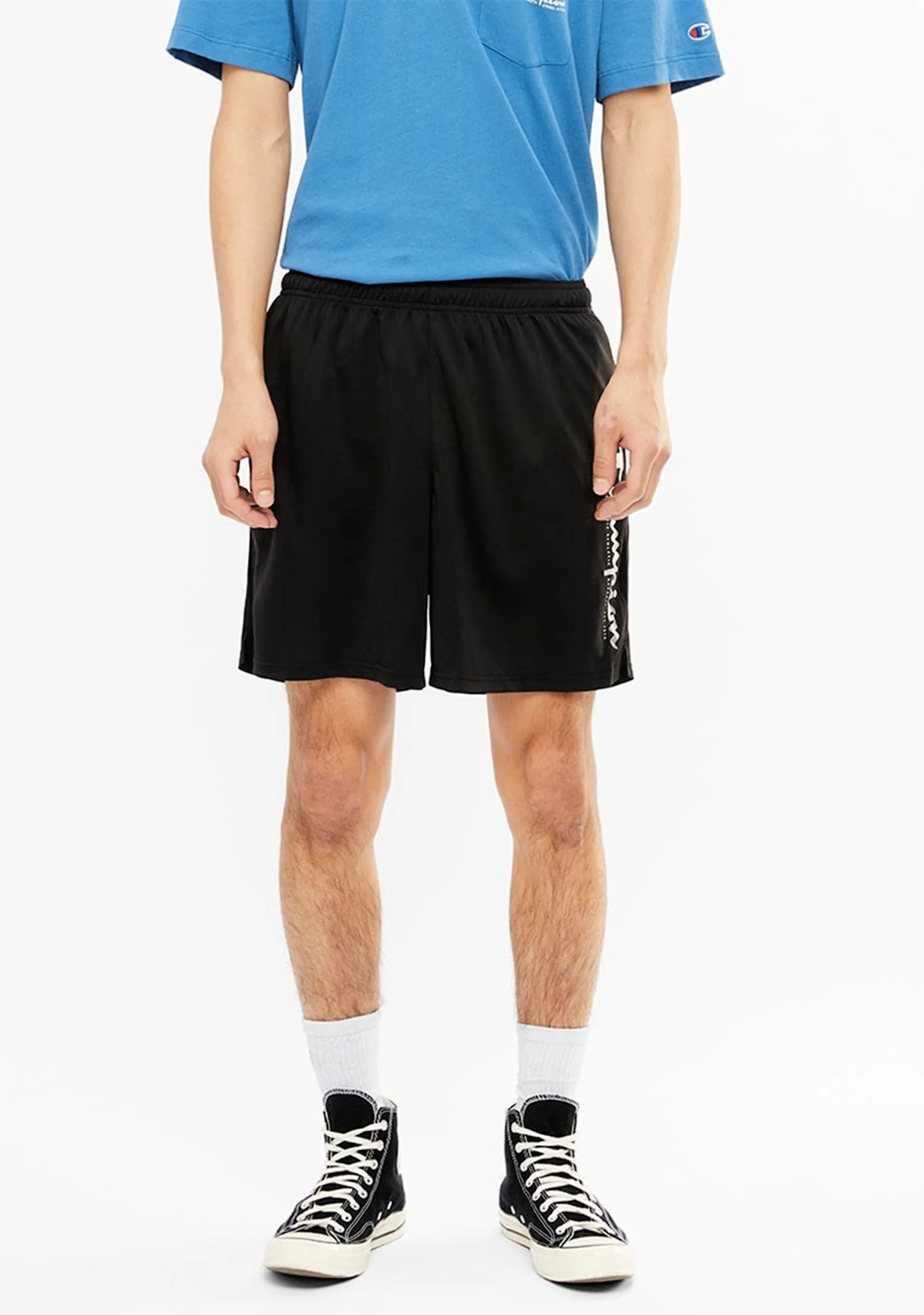 Champion Script Core Training Shorts Mens <br> AX8KN BLK