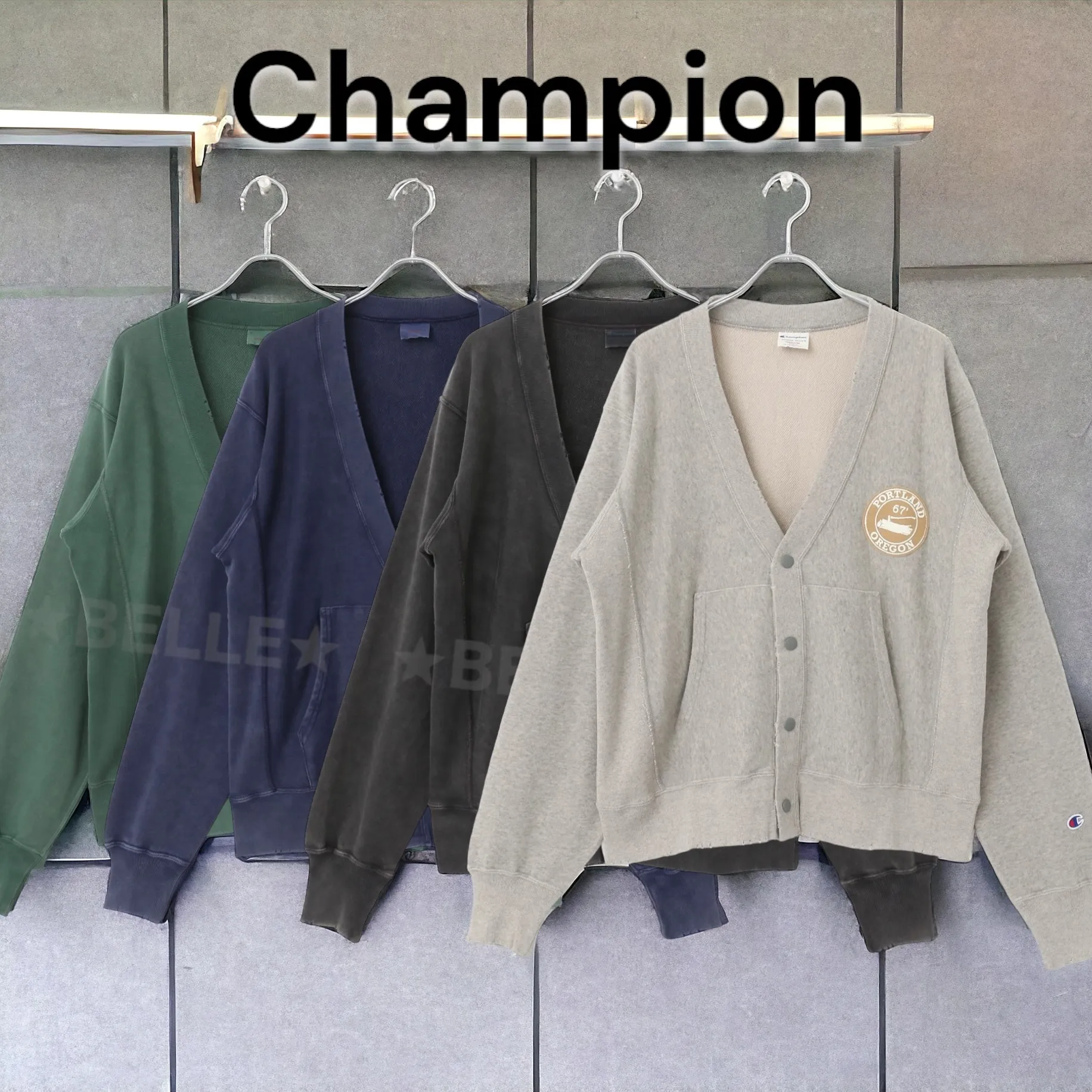 CHAMPION  |Unisex Street Style Plain Cotton Cardigans