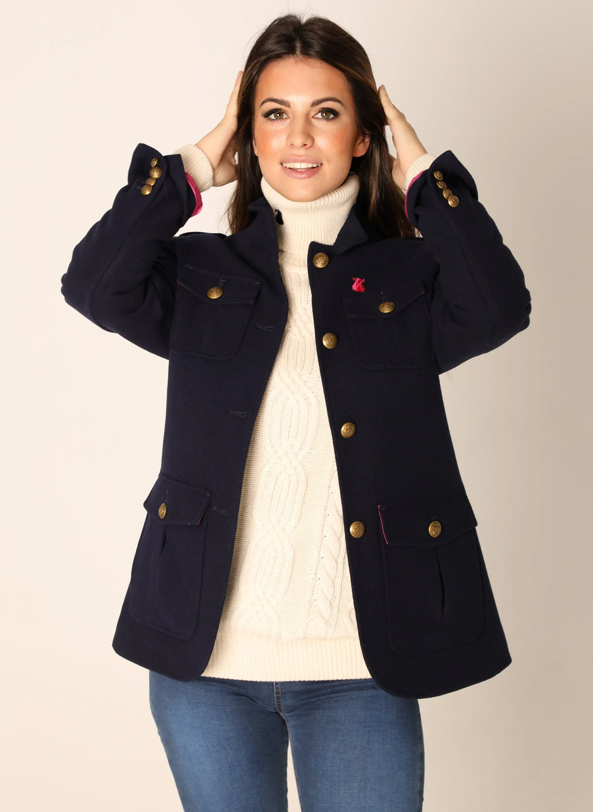 Chaqueta Austriaca Azul Marino Mujer