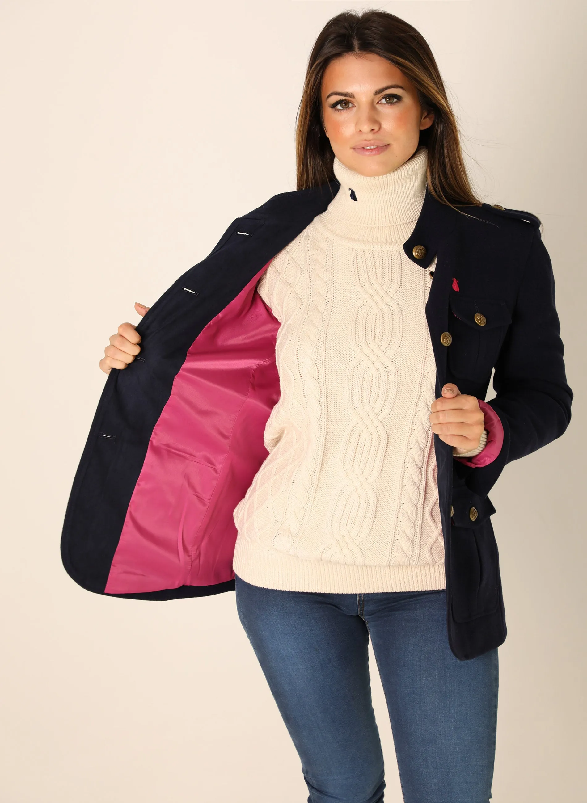 Chaqueta Austriaca Azul Marino Mujer