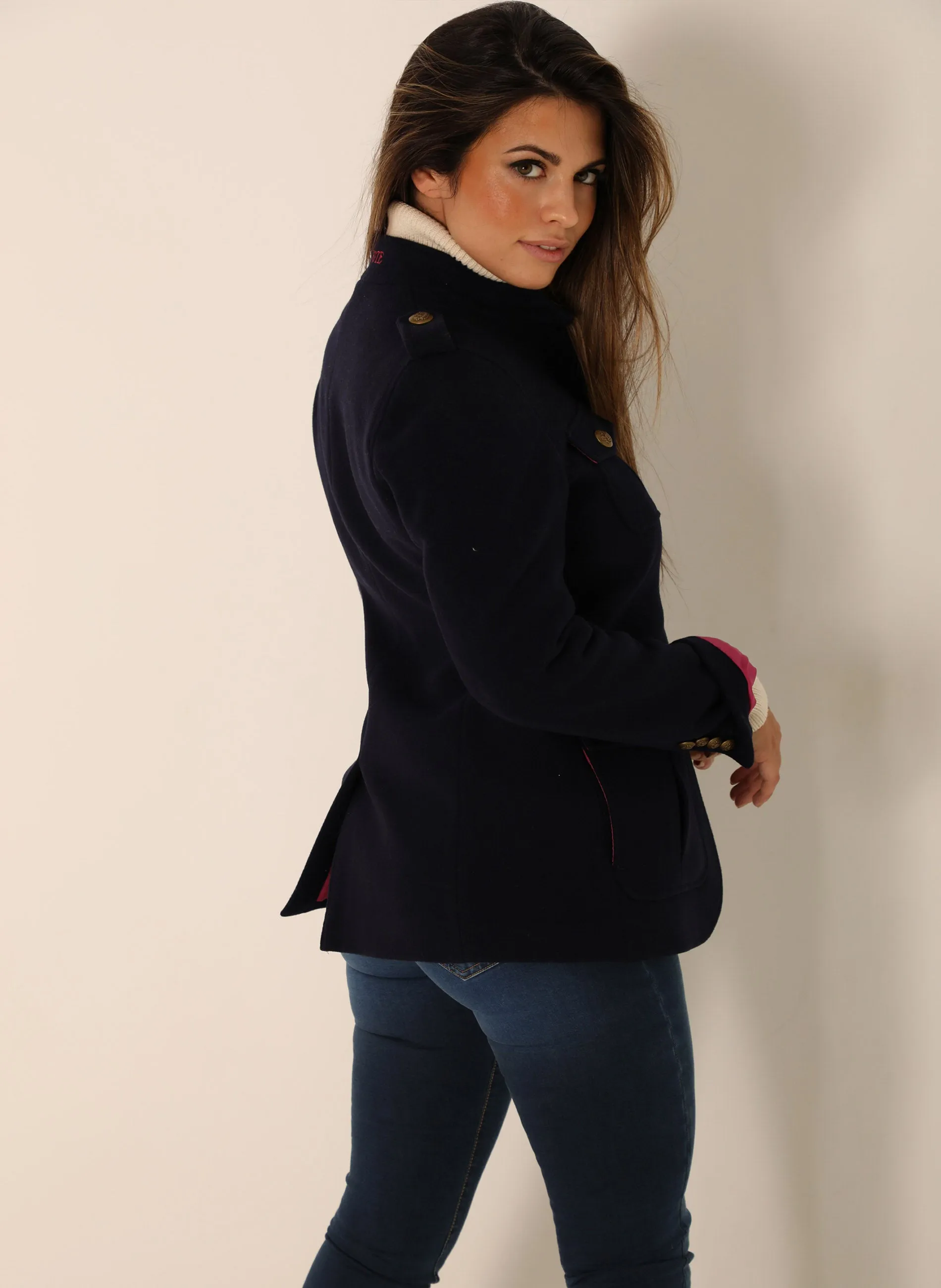 Chaqueta Austriaca Azul Marino Mujer