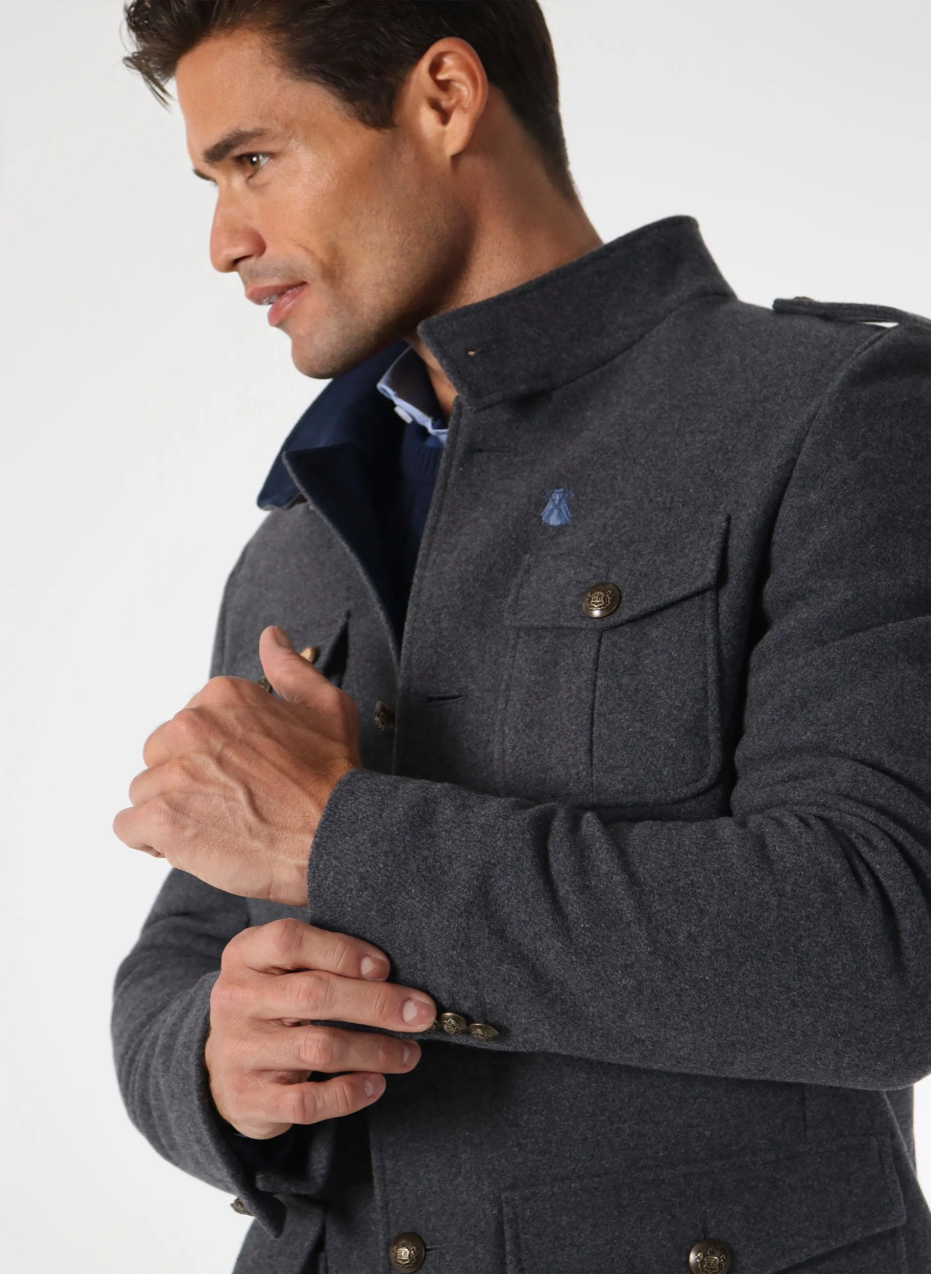 Chaqueta Austriaca Hombre Gris