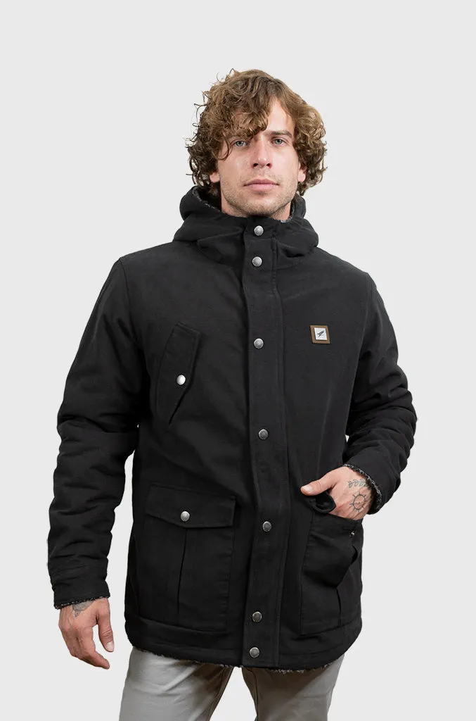 Chaqueta Canvas Reversible Woodstone V2 Black (Hombre)