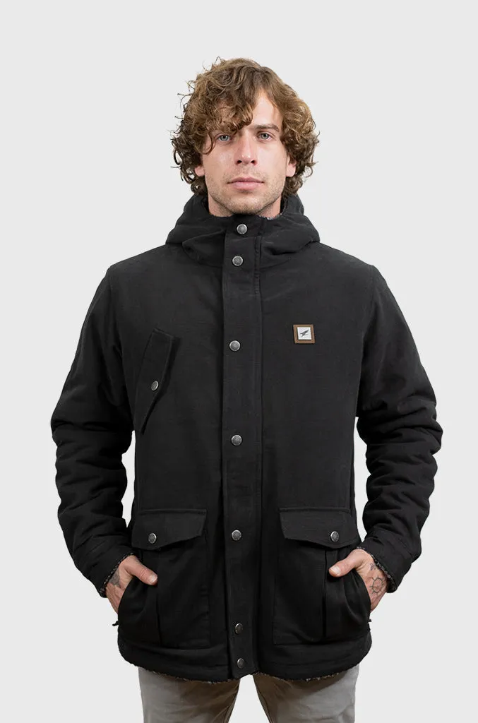 Chaqueta Canvas Reversible Woodstone V2 Black (Hombre)