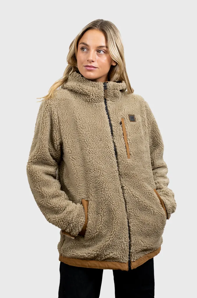 Chaqueta Canvas Reversible Woodstone V2 Camel (Mujer)