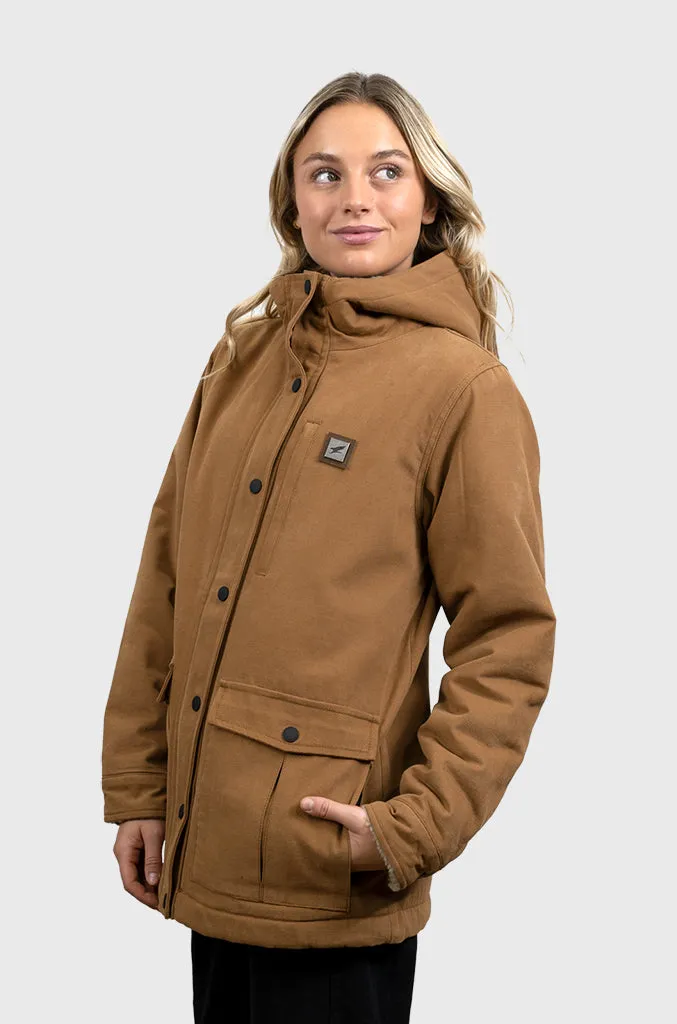 Chaqueta Canvas Reversible Woodstone V2 Camel (Mujer)