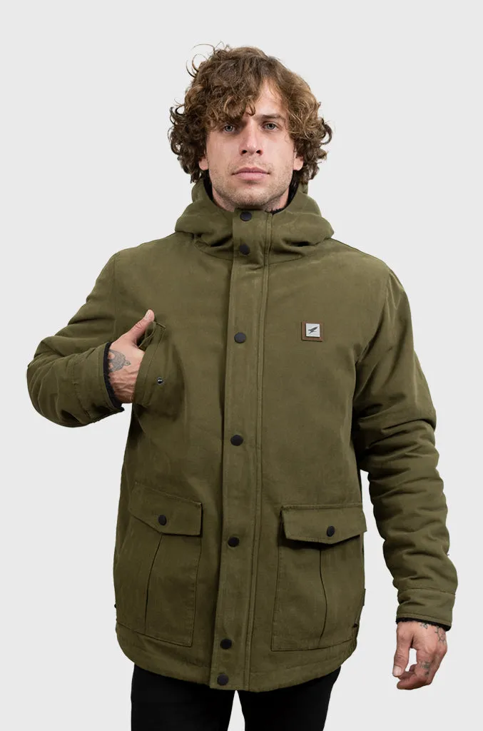 Chaqueta Canvas Reversible Woodstone V2 Green (Hombre)