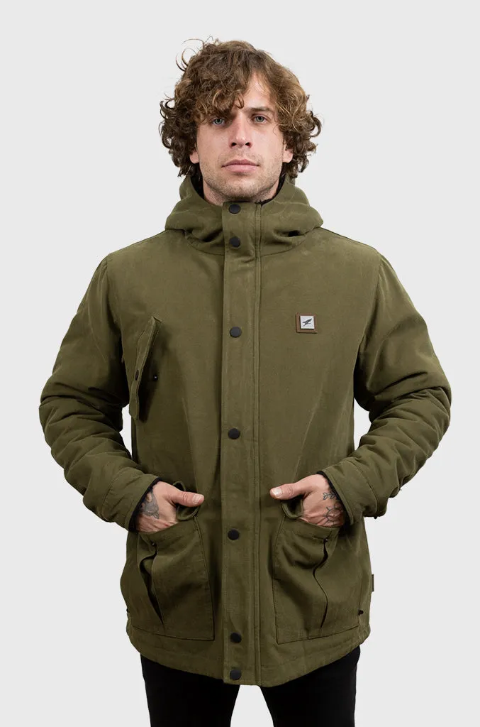 Chaqueta Canvas Reversible Woodstone V2 Green (Hombre)