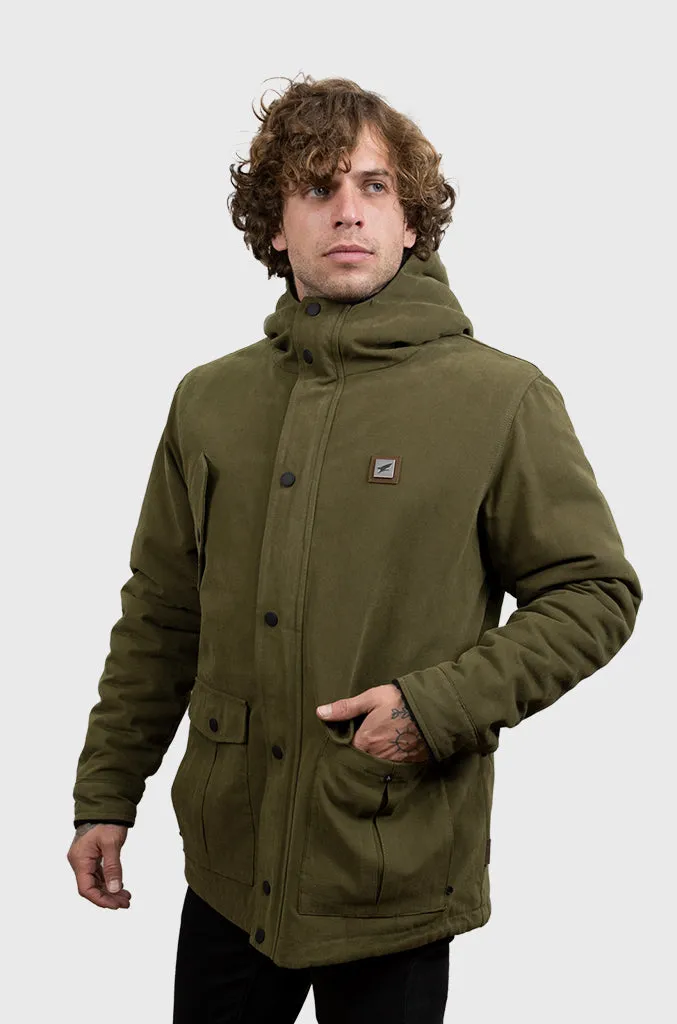 Chaqueta Canvas Reversible Woodstone V2 Green (Hombre)