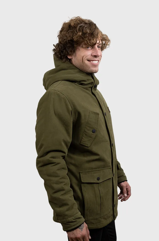 Chaqueta Canvas Reversible Woodstone V2 Green (Hombre)