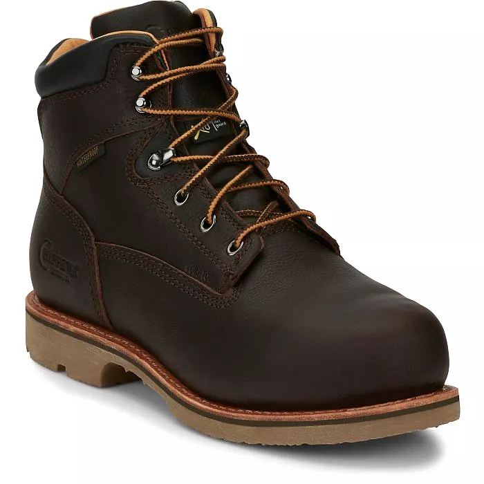 Chippewa Men's Bolville 6 Comp Toe WP Metguard Work Boot- Brown- 73201