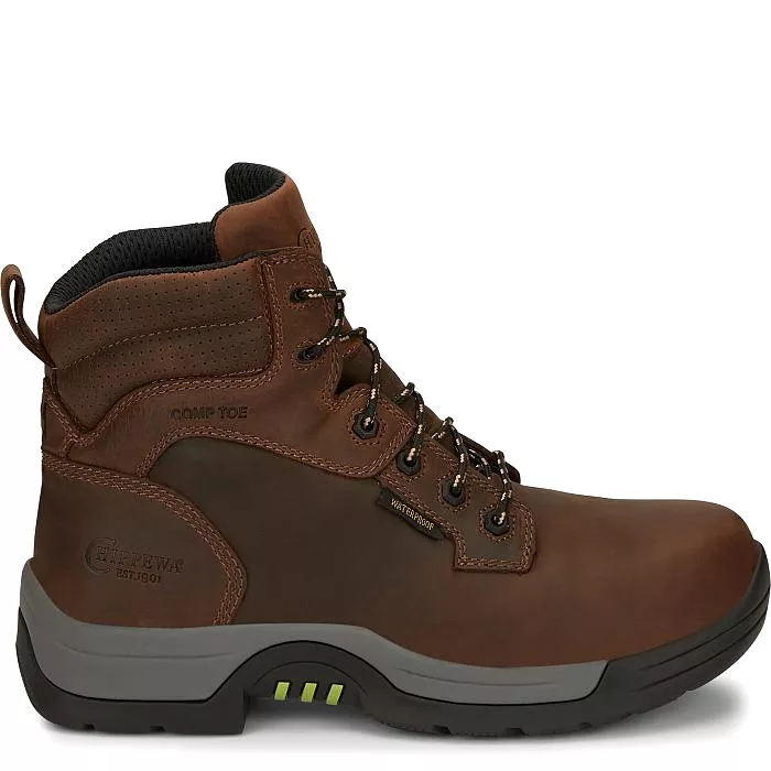 Chippewa Men's  Fabricator 6 Comp Toe WP Work Boot - Brown - 31001