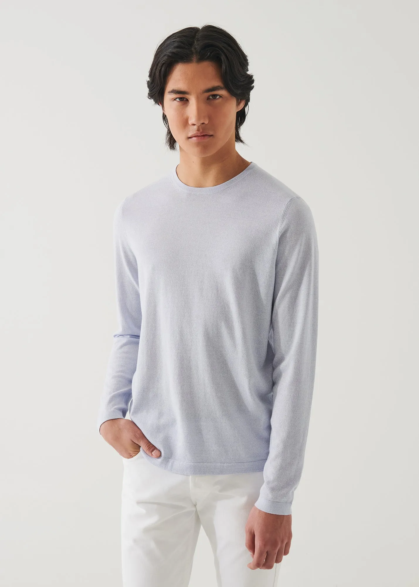 COTTON CUPRO CREWNECK