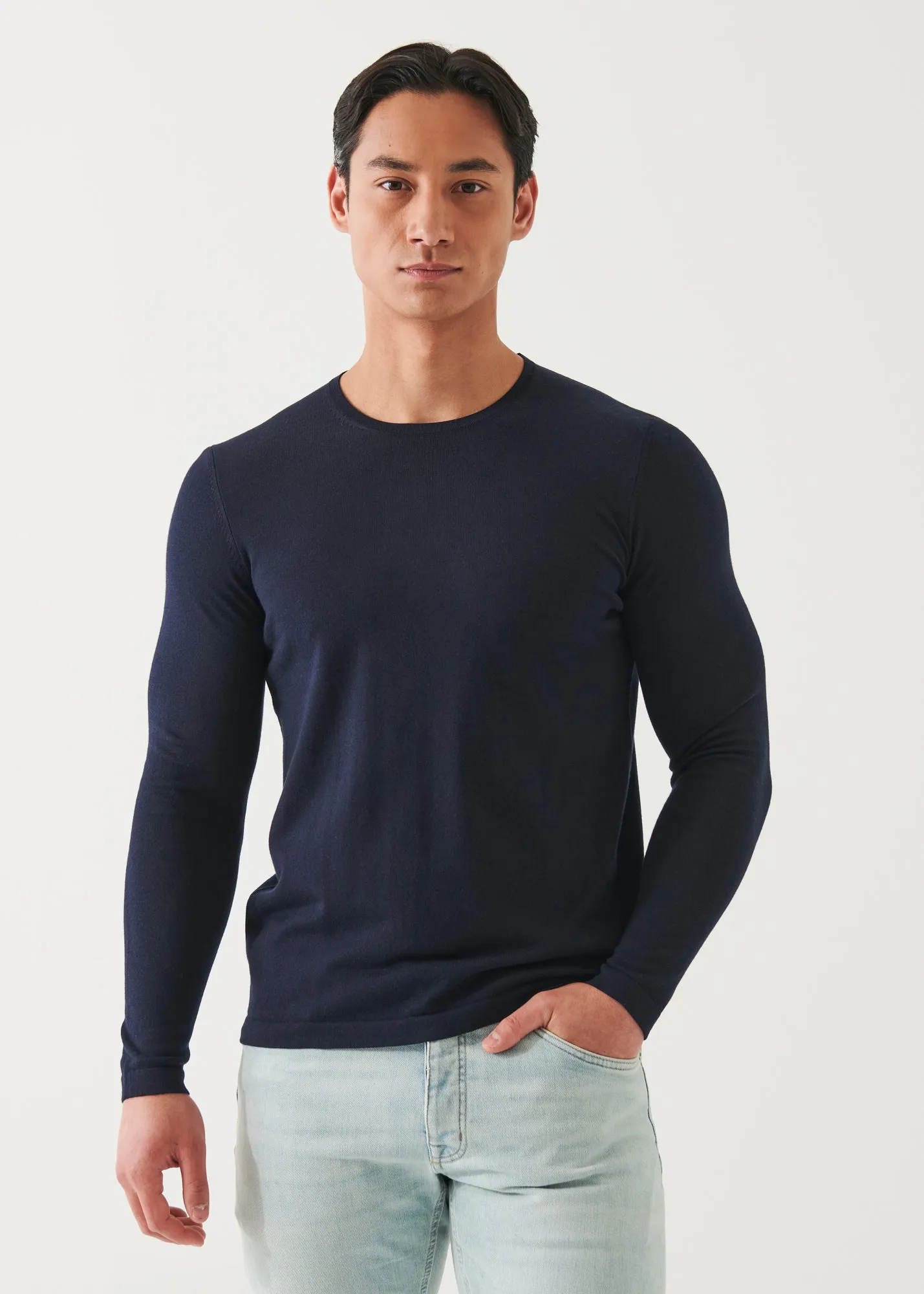 COTTON CUPRO CREWNECK