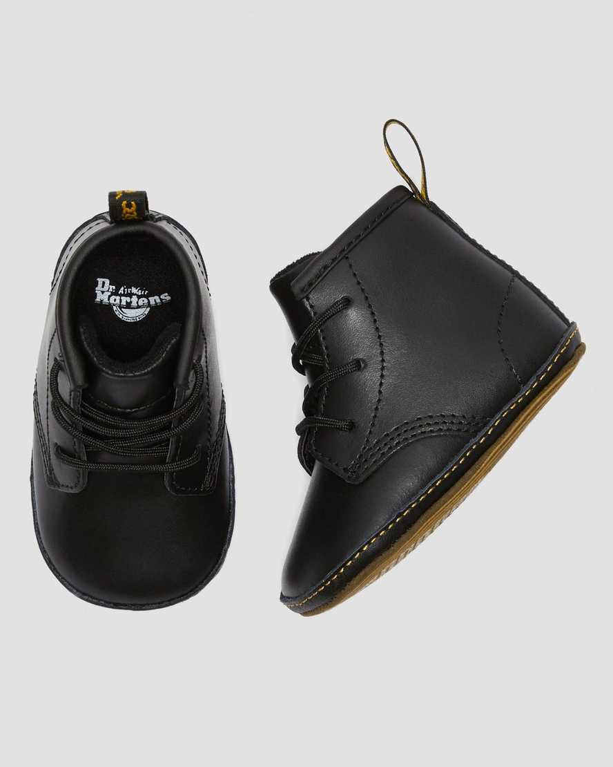 Dr Martens - Newborn 1460 Auburn Leather Booties Black