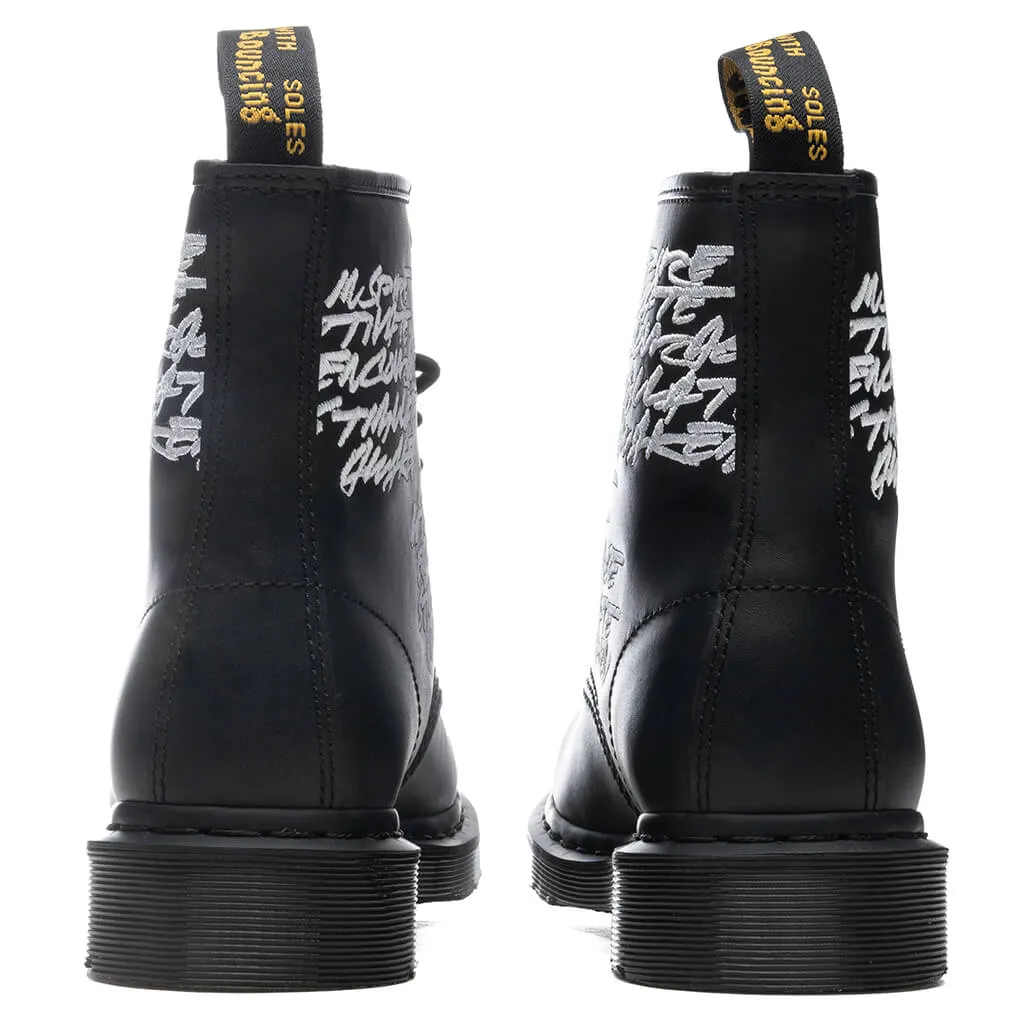 Dr. Martens x Futura 1460 EMB Black Nappa - Black