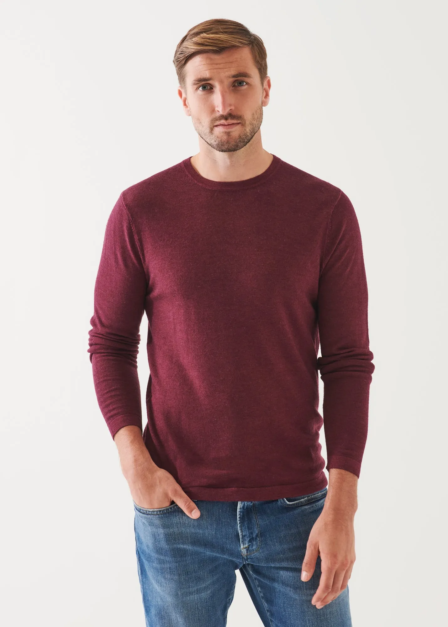 EXTRA-FINE MERINO VINTAGE WASH CREWNECK