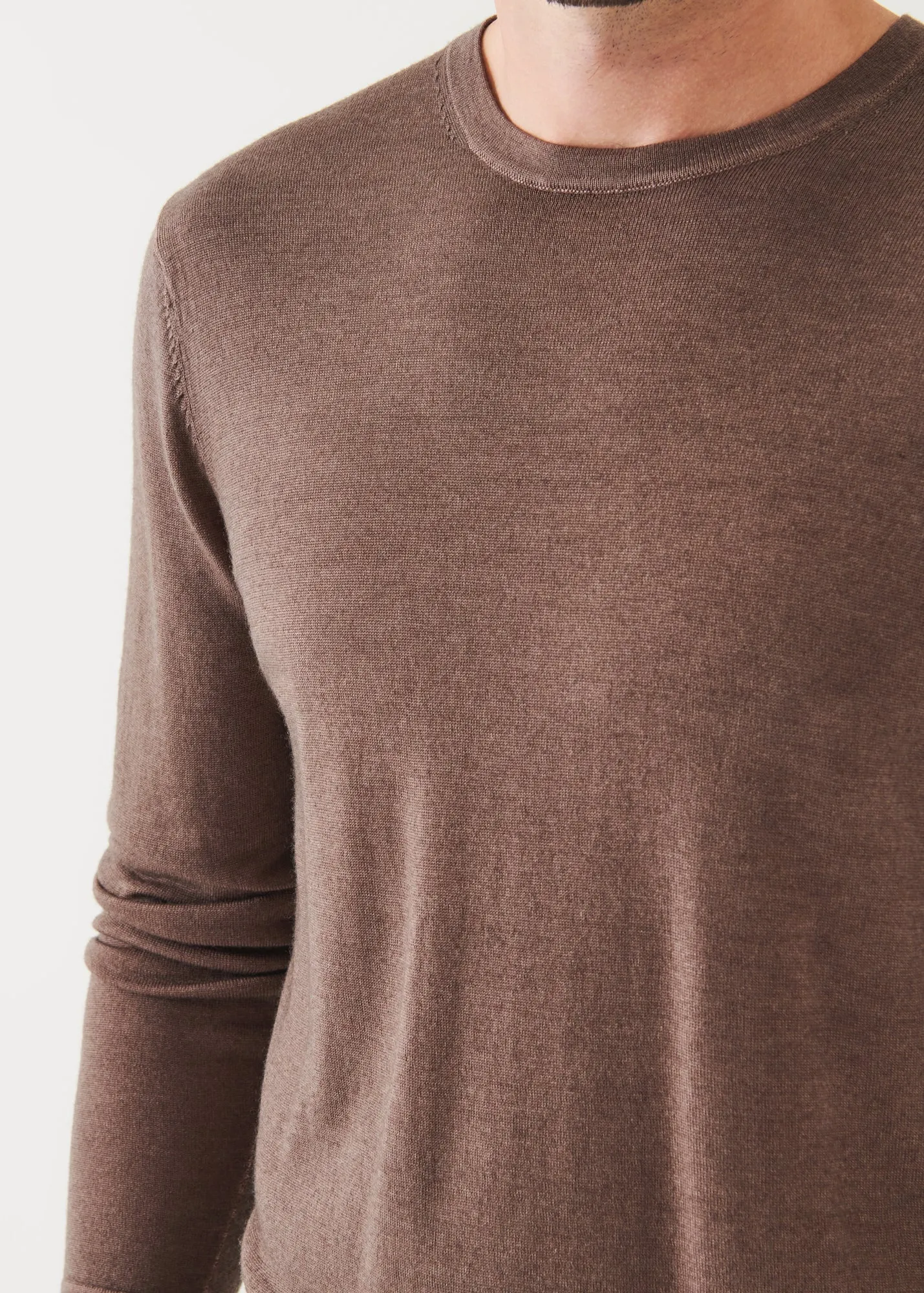 EXTRA-FINE MERINO VINTAGE WASH CREWNECK