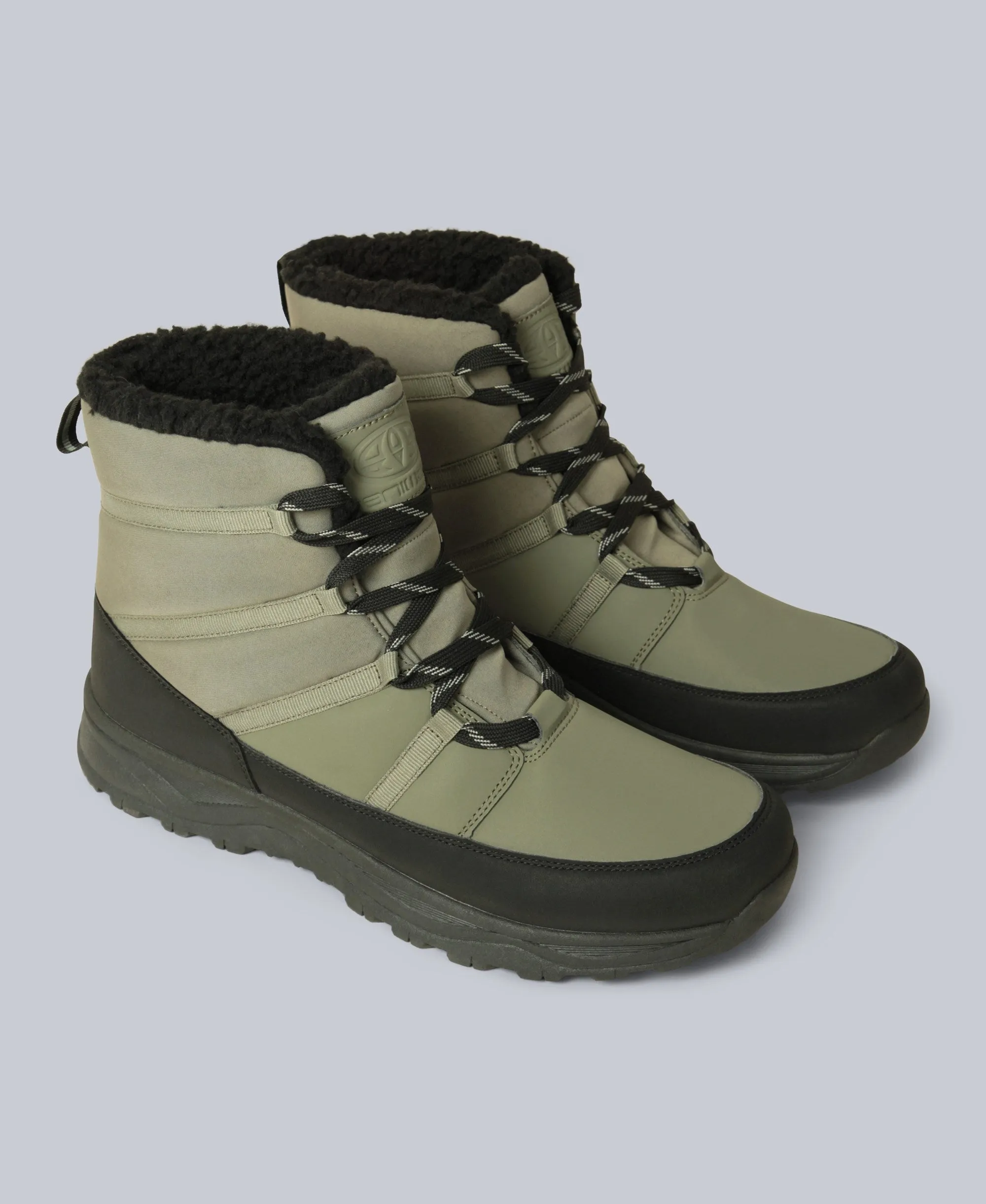 Filey Mens Snow Boots - Khaki