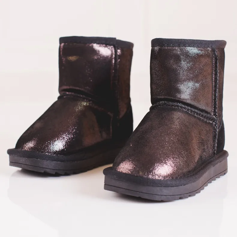 Girls' brown snow boots