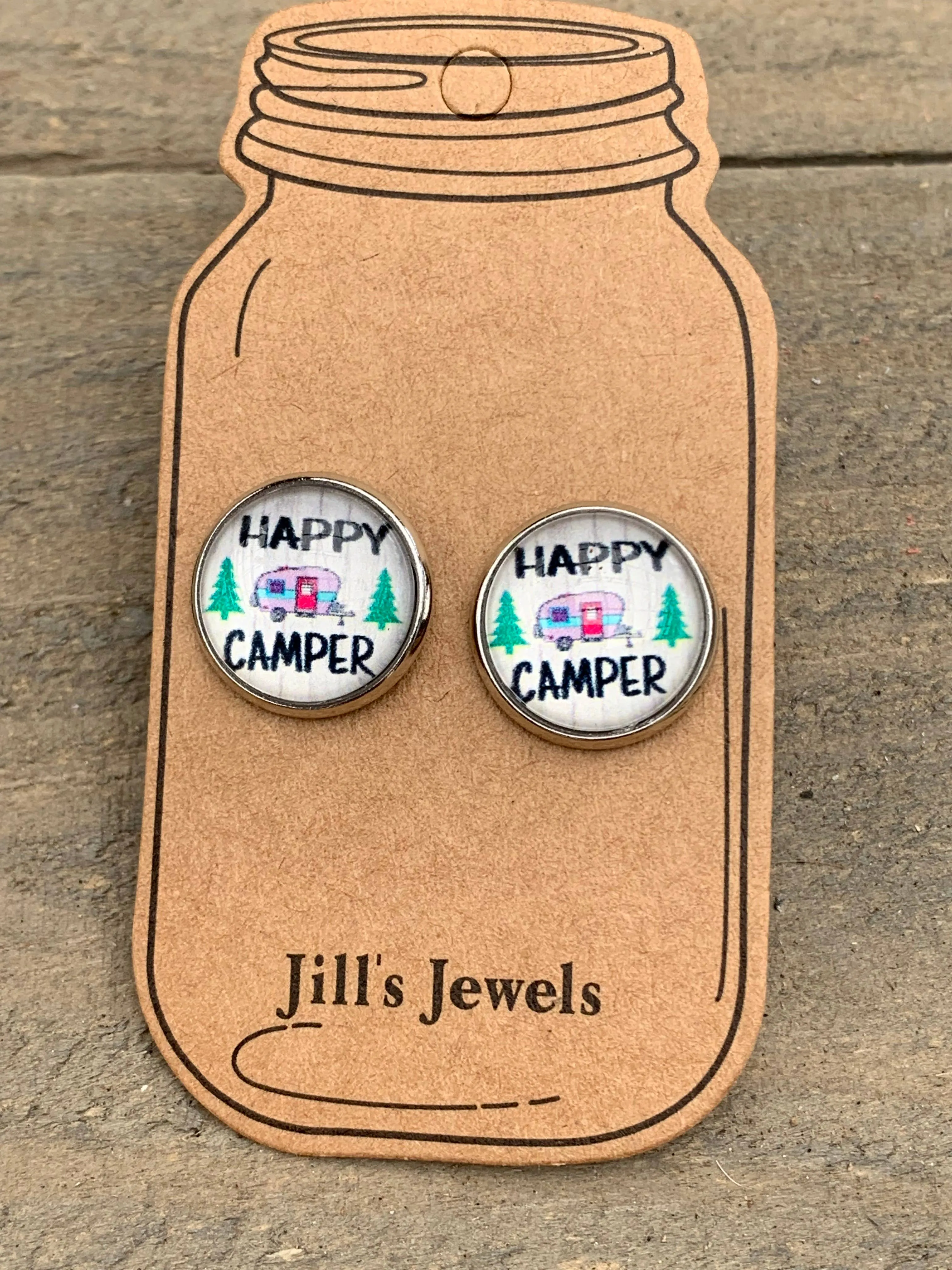 Happy Camper Stud Earrings