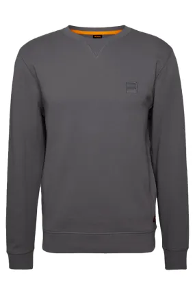 Hugo Boss Westart Patch Logo Sweatshirt Dark Grey