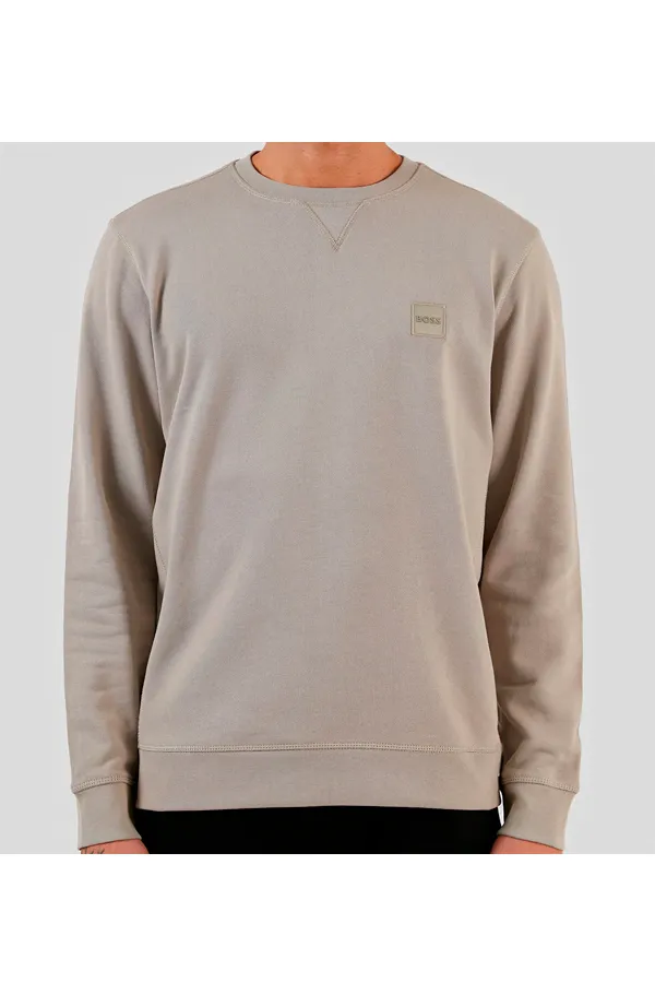 Hugo Boss Westart Patch Logo Sweatshirt Open