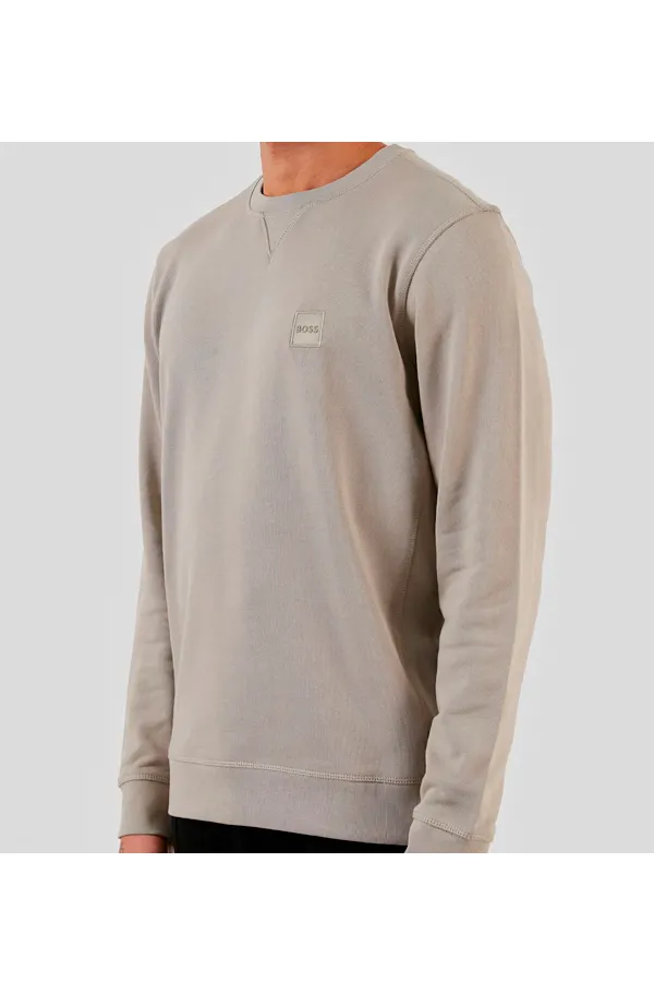 Hugo Boss Westart Patch Logo Sweatshirt Open